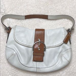 Coach White Leather Purse